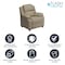 Flash Furniture Kids Recliner, 26" to 39" x 28", Upholstery Color: Beige BT-7985-KID-BGE-GG - alternate 7